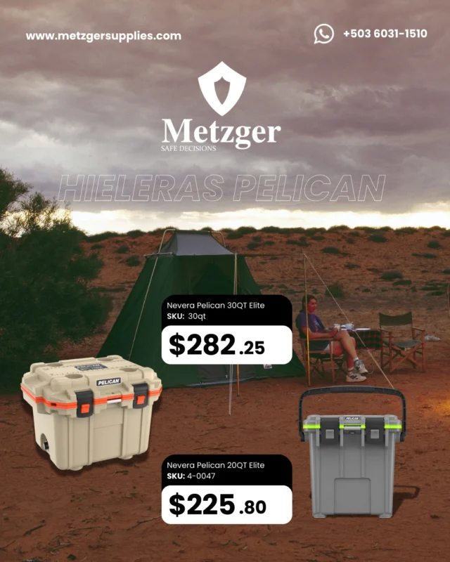 Hay momentos donde mantener la temperatura es mantener la calma. Rendimiento confiable para condiciones reales. ❄️🏕️🧊

#PelicanCoolers #ListosParaTodo #MetzgerOutdoor